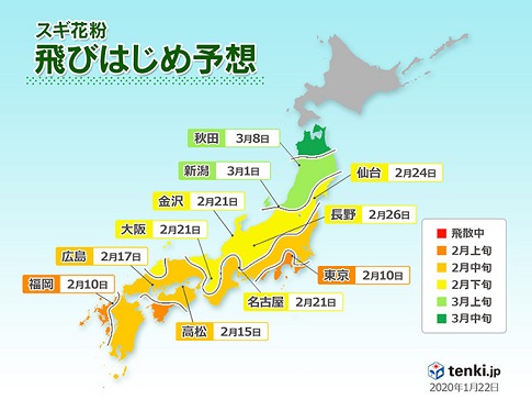 今年は花粉症発症の人が増える？！