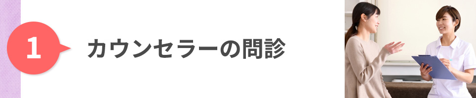 カウンセラーの問診