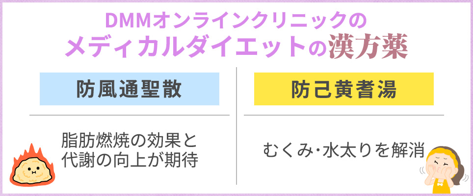 DMMメディカルダイエットの漢方薬一覧