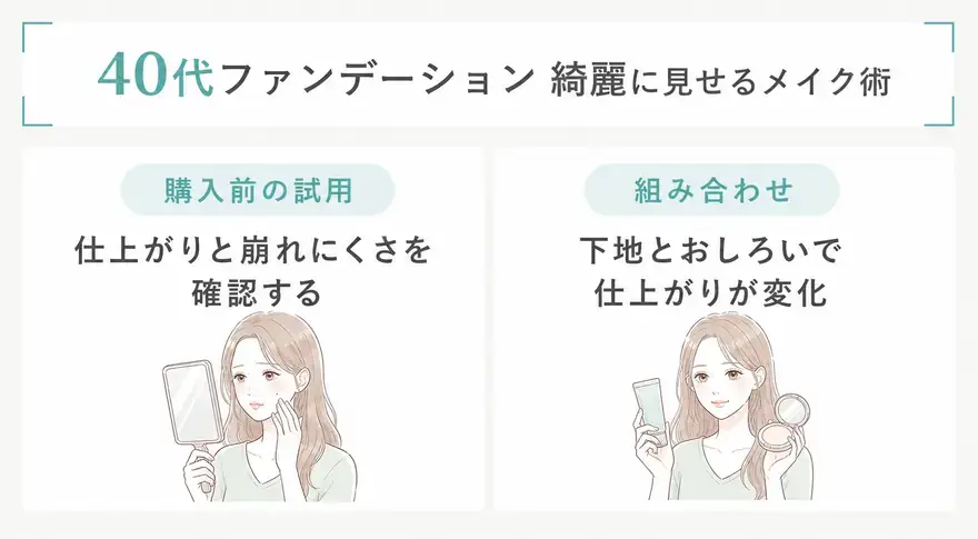 40代がファンデーションで肌を綺麗に見せる方法